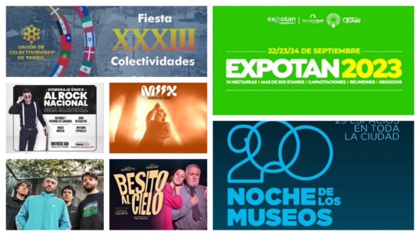 Extensa agenda para este fin de semana en Tandil